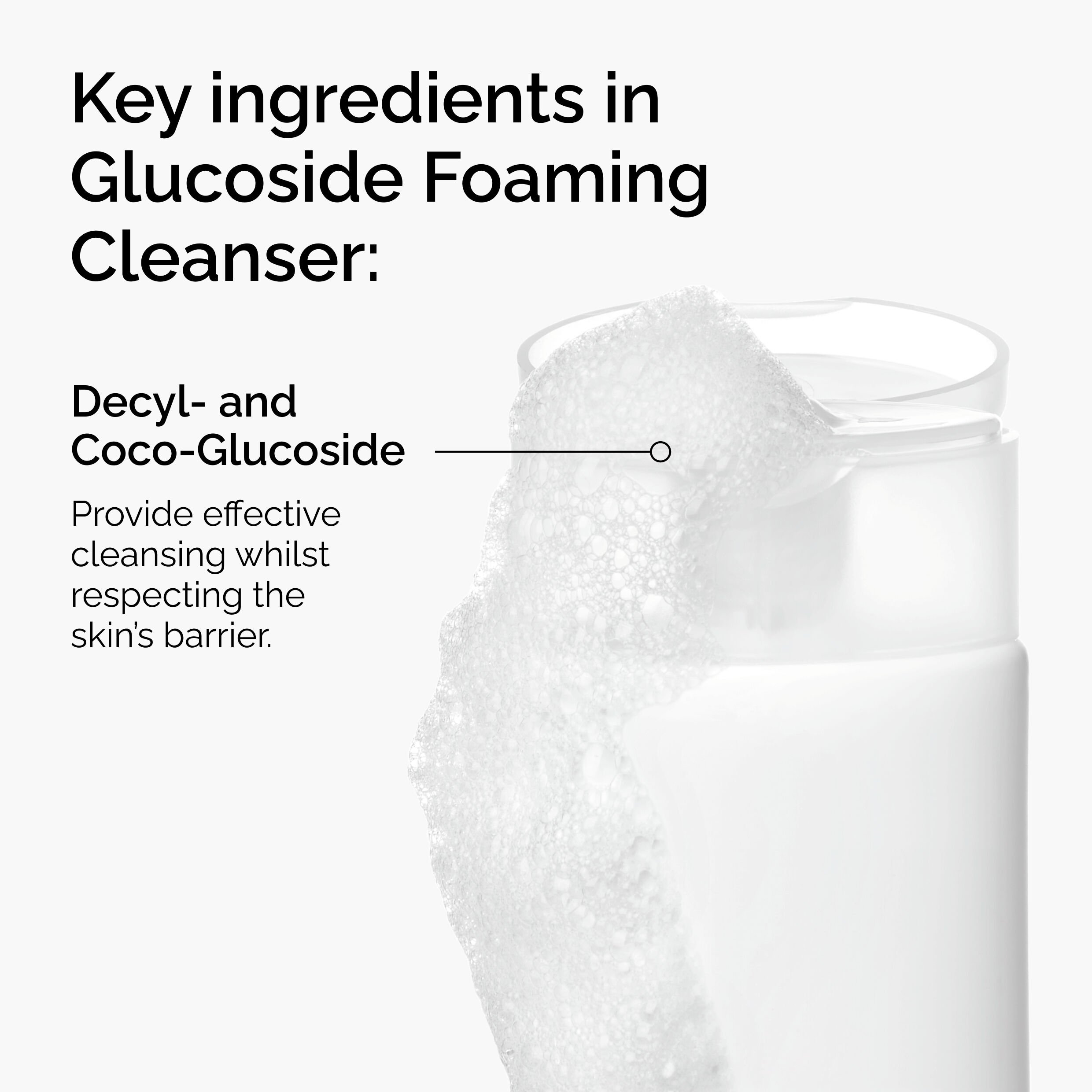Enjoy Supple & Glowing Skin with Glucoside Foaming Cleanser 150ml - Image 3